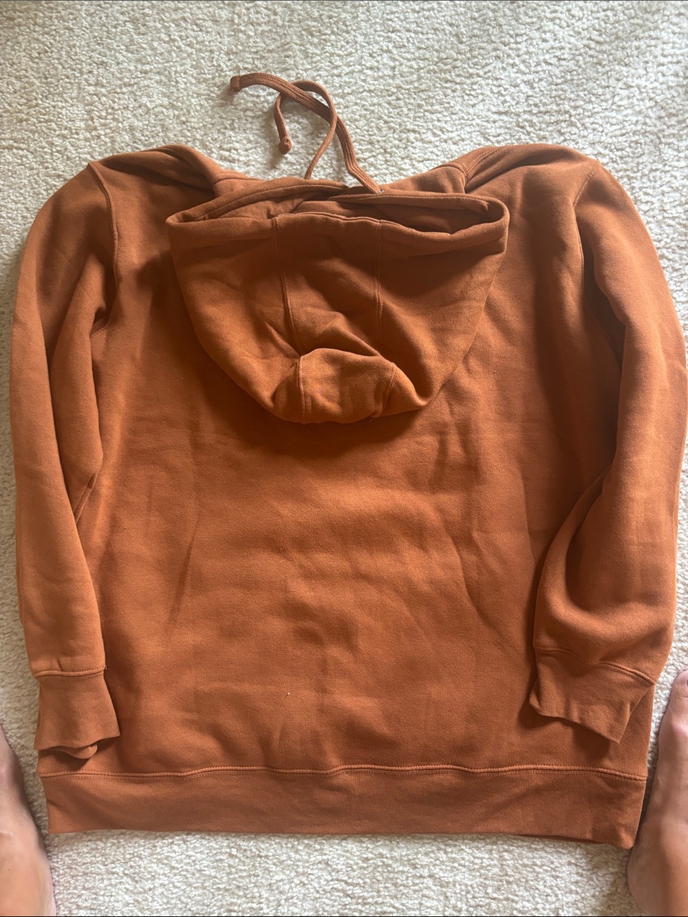 Ariat Texas Orange Cowprint Logo Pullover Hoodie - Picture 3 of 3